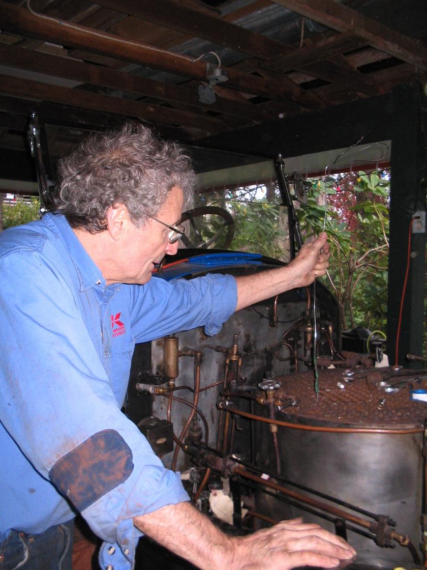 Ian cleaning the bonier tubes