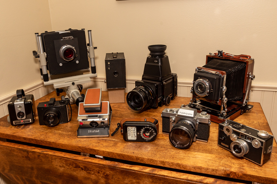 Ron Morley's vintage camera collection