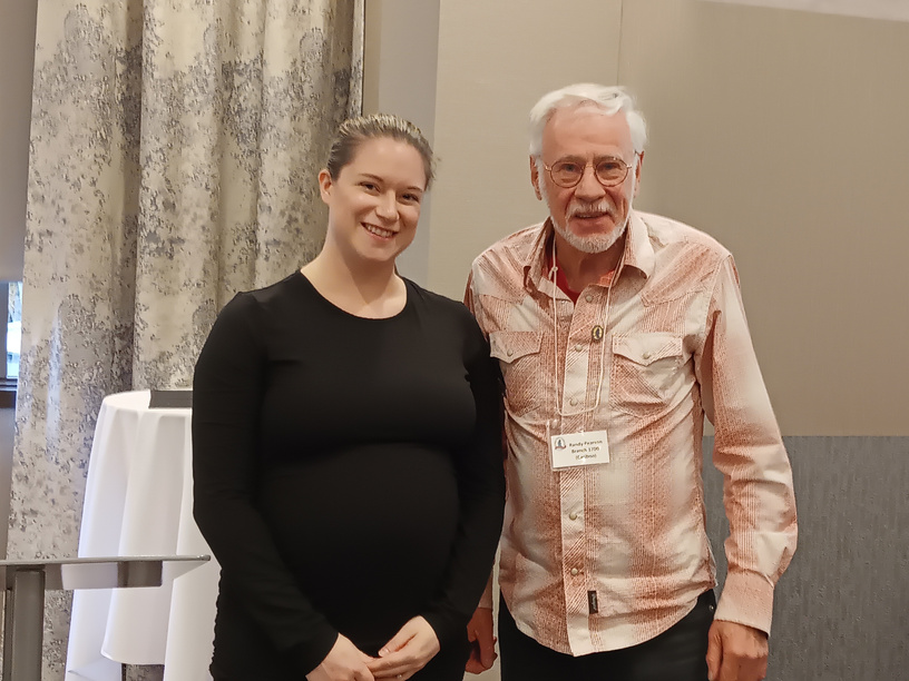 Randy Pearson receiving the Trip Merchant prize