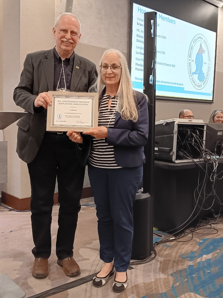 Honoured member Lu Gaudet